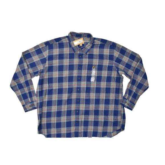 NEW Foundry Supply Co. Men's 3XLT Plaid Flannel Button Down Shirt - Picture 1 of 8